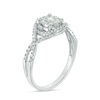 Thumbnail Image 2 of 0.29 CT. T.W. Diamond Frame Bypass Twist Engagement Ring in 10K White Gold