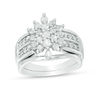 Thumbnail Image 0 of 0.95 CT. T.W. Composite Diamond Marquise Sunburst Bridal Set in 10K White Gold