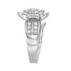 Thumbnail Image 3 of 0.95 CT. T.W. Composite Diamond Marquise Sunburst Bridal Set in 10K White Gold