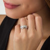 Thumbnail Image 2 of 0.37 CT. T.W. Composite Diamond Multi-Row Bridal Set in 10K White Gold