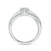 Thumbnail Image 4 of 0.37 CT. T.W. Composite Diamond Multi-Row Bridal Set in 10K White Gold