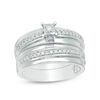 Thumbnail Image 1 of 0.23 CT. T.W. Diamond Bridal Set in Sterling Silver