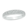 Thumbnail Image 0 of 0.18 CT. T.W. Diamond Three Row Anniversary Band in Sterling Silver