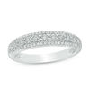 Thumbnail Image 1 of 0.18 CT. T.W. Diamond Three Row Anniversary Band in Sterling Silver
