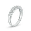 Thumbnail Image 1 of 0.18 CT. T.W. Diamond Three Row Anniversary Band in Sterling Silver