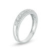 Thumbnail Image 2 of 0.18 CT. T.W. Diamond Three Row Anniversary Band in Sterling Silver
