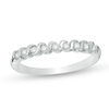 Thumbnail Image 1 of 0.18 CT. T.W. Diamond Nine Stone "S" Wave Anniversary Band in Sterling Silver