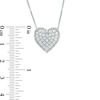 Thumbnail Image 4 of 0.09 CT. T.W. Composite Diamond Heart Pendant and Stud Earrings Set in Sterling Silver