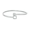 Thumbnail Image 2 of Convertibilities 0.146 CT. T.W. Diamond Cushion Frame Flex Two-in-One Bangle in Sterling Silver