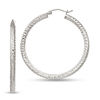 Thumbnail Image 1 of 40.0mm Diamond-Cut Hoop Earrings in Sterling Silver