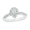Thumbnail Image 1 of 0.40 CT. T.W. Pear-Shaped Diamond Frame Twist Engagement in 10K White Gold
