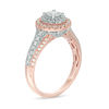 Thumbnail Image 2 of 0.45 CT. T.W. Diamond Double Frame Vintage-Style Engagement Ring in 10K Two-Tone Gold