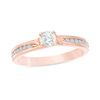 Thumbnail Image 1 of 0.50 CT. T.W. Diamond Bypass Engagement Ring in 14K Rose Gold