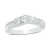 Thumbnail Image 1 of 1.00 CT. T.W. Diamond Past Present Future® Engagement Ring in 14K White Gold