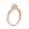 Thumbnail Image 1 of 0.50 CT. T.W. Diamond Past Present Future® Engagement Ring in 14K Rose Gold