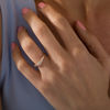 Thumbnail Image 3 of 0.50 CT. T.W. Diamond Past Present Future® Engagement Ring in 14K Rose Gold