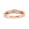 Thumbnail Image 3 of 0.50 CT. T.W. Diamond Past Present Future® Engagement Ring in 14K Rose Gold