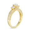 Thumbnail Image 2 of 1.00 CT. T.W. Diamond Past Present Future® Engagement Ring in 14K Gold
