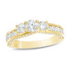 Thumbnail Image 1 of 1.50 CT. T.W. Diamond Past Present Future® Engagement Ring in 14K Gold