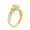 Thumbnail Image 2 of 1.50 CT. T.W. Diamond Past Present Future® Engagement Ring in 14K Gold