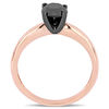 Thumbnail Image 2 of 1.00 CT. Black Diamond Solitaire Engagement Ring in 14K Rose Gold