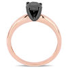 Thumbnail Image 3 of 1.00 CT. Black Diamond Solitaire Engagement Ring in 14K Rose Gold