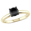 Thumbnail Image 1 of 1.00 CT. Black Diamond Solitaire Engagement Ring in 14K Gold