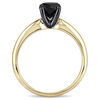 Thumbnail Image 3 of 1.00 CT. Black Diamond Solitaire Engagement Ring in 14K Gold