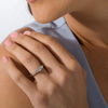 Thumbnail Image 3 of 0.95 CT. T.W. Diamond Past Present Future® Engagement Ring in 14K White Gold