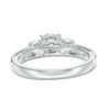 Thumbnail Image 4 of 0.95 CT. T.W. Diamond Past Present Future® Engagement Ring in 14K White Gold