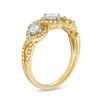 Thumbnail Image 1 of 0.75 CT. T.W. Diamond Past Present Future® Frame Twist Engagement Ring in 14K Gold