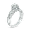 Thumbnail Image 2 of 0.45 CT. T.W. Diamond Frame Twist Bridal Set in 10K White Gold