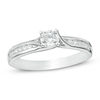 Thumbnail Image 0 of 0.50 CT. T.W. Diamond Bypass Engagement Ring in 14K White Gold