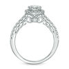 Thumbnail Image 3 of 0.75 CT. T.W. Composite Diamond Oval Frame Engagement Ring in 14K White Gold