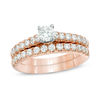 Thumbnail Image 0 of 1.00 CT. T.W. Diamond Bridal Set in 14K Rose Gold