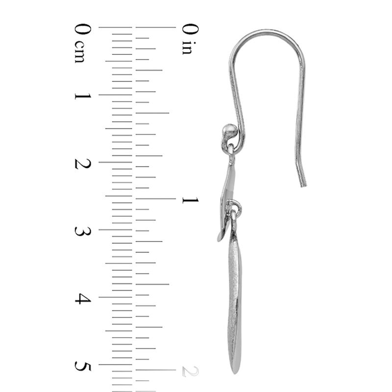 Peoples Double Drop Earrings in Sterling Silver Peoples Jewellers