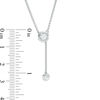 0.29 CT. T.W. Diamond Lariat Necklace in Sterling Silver - 26"