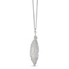 Thumbnail Image 1 of Vertical Feather Drop Pendant in Sterling Silver