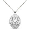 Thumbnail Image 0 of Oval Scroll Locket in Sterling Silver