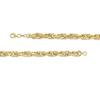 Thumbnail Image 1 of Men's 7.0mm Rope Chain Necklace in Hollow 14K Gold - 22"