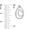 Thumbnail Image 1 of 0.33 CT. T.W. Diamond Looped Teardrop Earrings in 10K White Gold