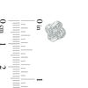 Thumbnail Image 2 of Diamond Accent Love Knot Stud Earrings in 10K White Gold
