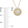 Thumbnail Image 3 of 0.33 CT. T.W. Composite Diamond Frame Vintage-Style Medallion Pendant in 10K Gold