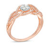 Thumbnail Image 1 of 0.30 CT. T.W. Composite Diamond Swirl Bypass Ring in 10K Rose Gold