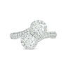 Thumbnail Image 5 of Ever Us™ 1.63 CT. T.W. Two-Stone Diamond Frame Bypass Ring in 14K White Gold