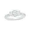 Thumbnail Image 0 of 1.00 CT. T.W. Certified Oval Diamond Past Present Future® Engagement Ring in 14K White Gold (I/I1)
