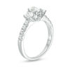 Thumbnail Image 1 of 1.00 CT. T.W. Certified Oval Diamond Past Present Future® Engagement Ring in 14K White Gold (I/I1)