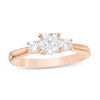 Thumbnail Image 0 of 1.00 CT. T.W. Diamond Past Present Future® Engagement Ring in 14K Rose Gold