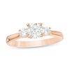Thumbnail Image 1 of 1.00 CT. T.W. Diamond Past Present Future® Engagement Ring in 14K Rose Gold