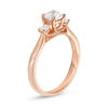 Thumbnail Image 2 of 1.00 CT. T.W. Diamond Past Present Future® Engagement Ring in 14K Rose Gold